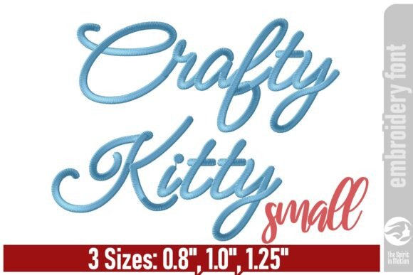 Crafty Kitty Embroidery Font - Small