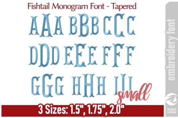 Fishtail Monogram Font - Tapered S