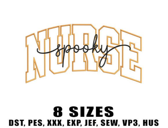 Halloween Nurse Embroidery Designs