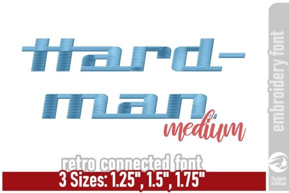 Hardman Retro Embroidery Font - Medium