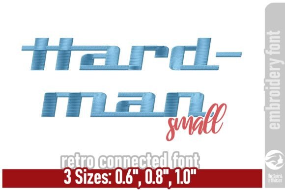 Hardman Retro Embroidery Font - Small