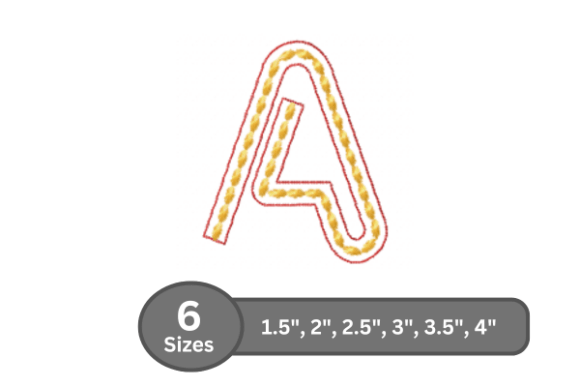 Rope Twist Alphabet -a