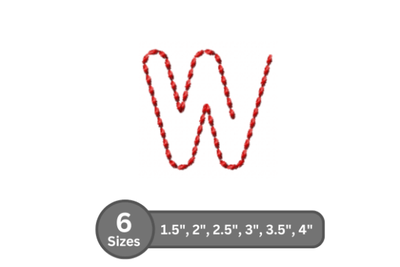 Soft Cord Alphabet -W for Etsy Sellers